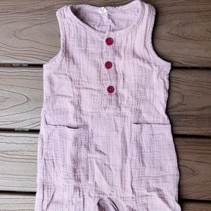 Infant toddler cotton onesie unisex size 12m - light purple